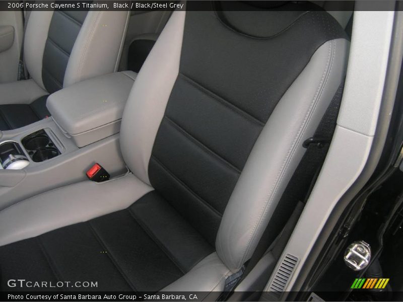 Black / Black/Steel Grey 2006 Porsche Cayenne S Titanium