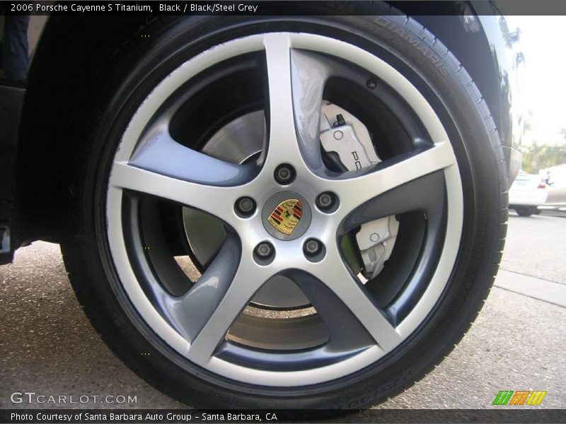 Black / Black/Steel Grey 2006 Porsche Cayenne S Titanium