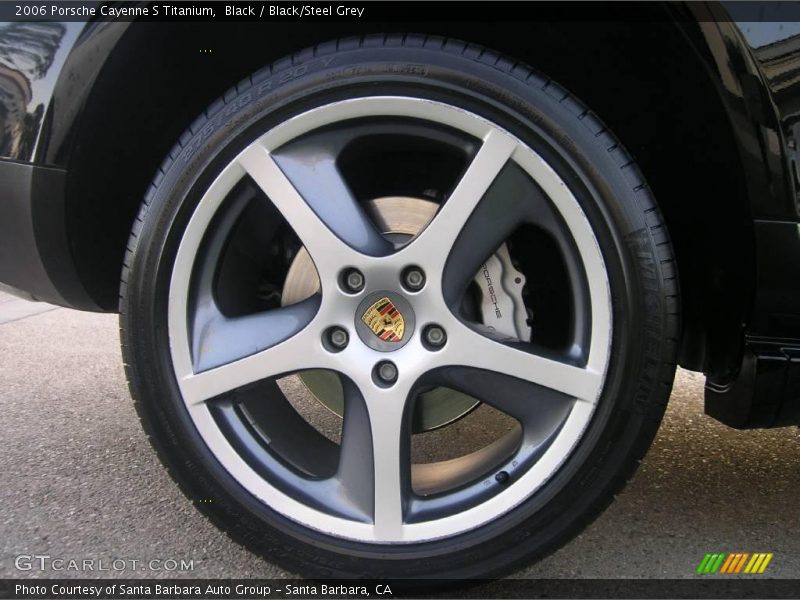 Black / Black/Steel Grey 2006 Porsche Cayenne S Titanium