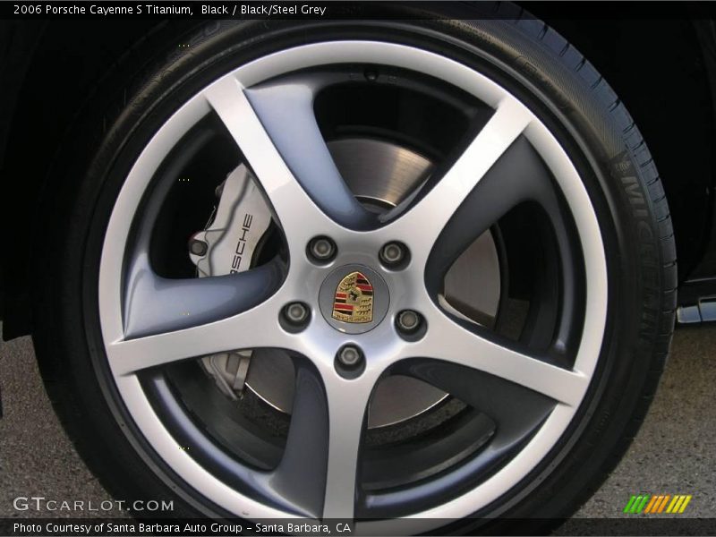 Black / Black/Steel Grey 2006 Porsche Cayenne S Titanium