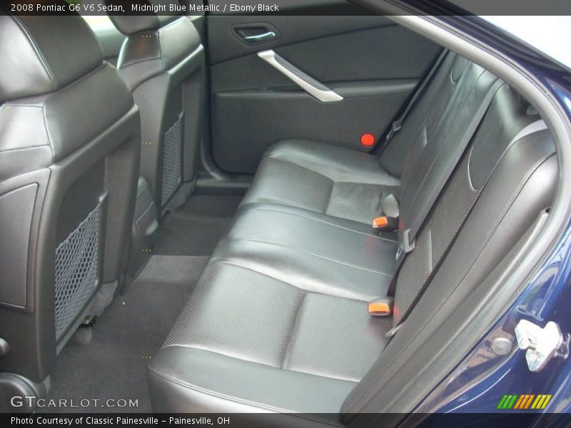 Midnight Blue Metallic / Ebony Black 2008 Pontiac G6 V6 Sedan