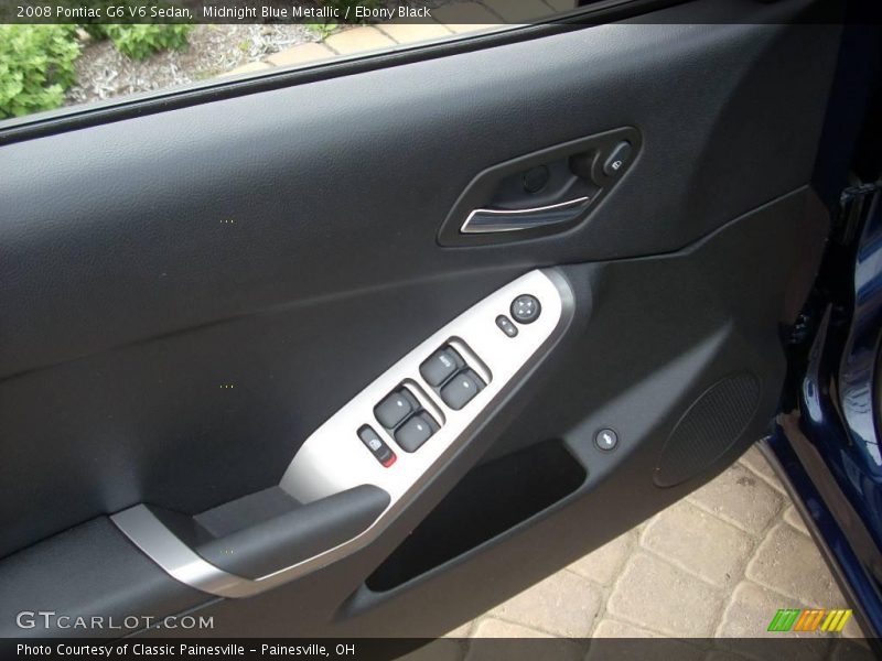Midnight Blue Metallic / Ebony Black 2008 Pontiac G6 V6 Sedan
