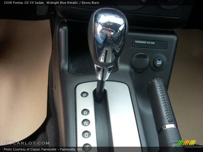 Midnight Blue Metallic / Ebony Black 2008 Pontiac G6 V6 Sedan