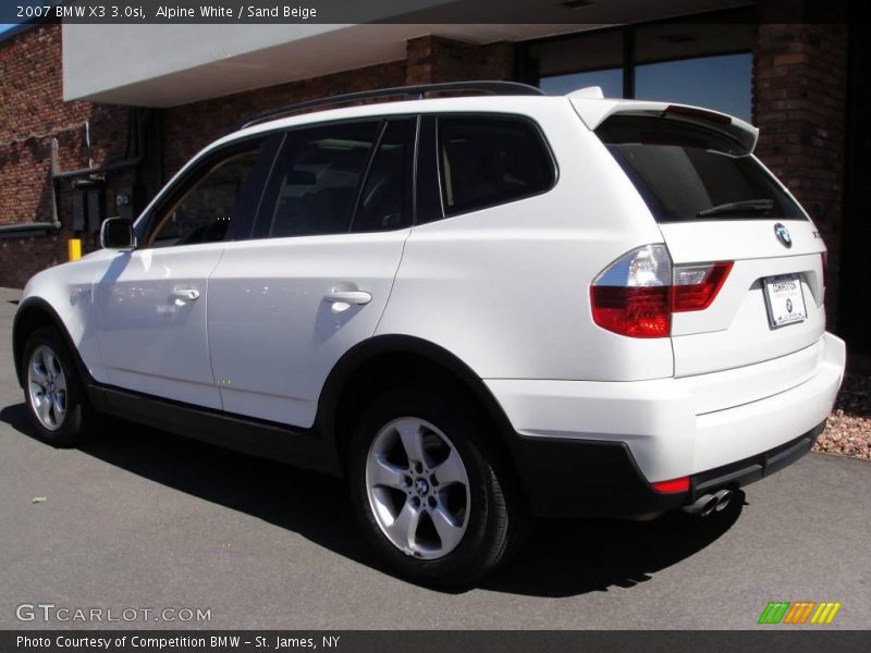 Alpine White / Sand Beige 2007 BMW X3 3.0si
