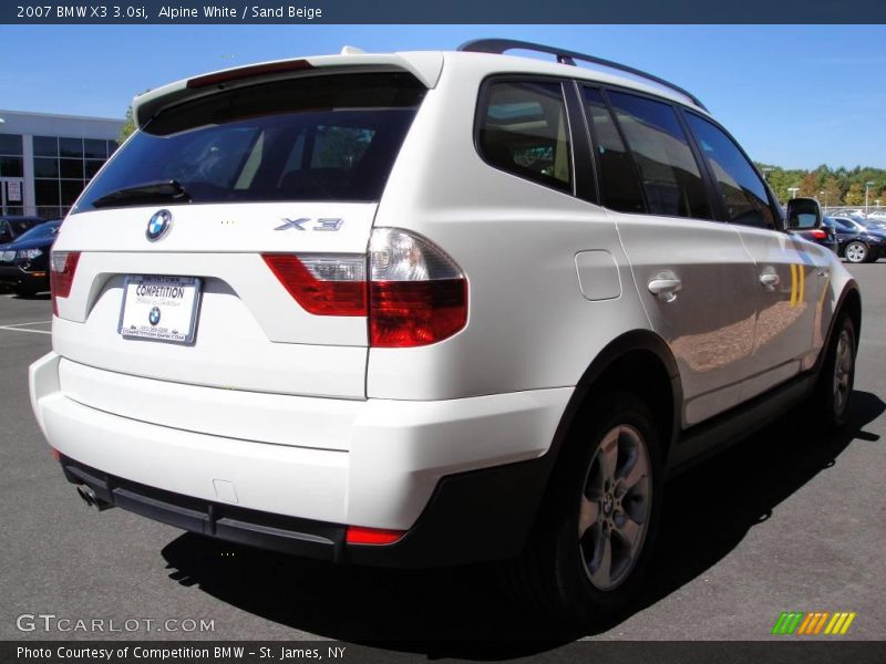 Alpine White / Sand Beige 2007 BMW X3 3.0si
