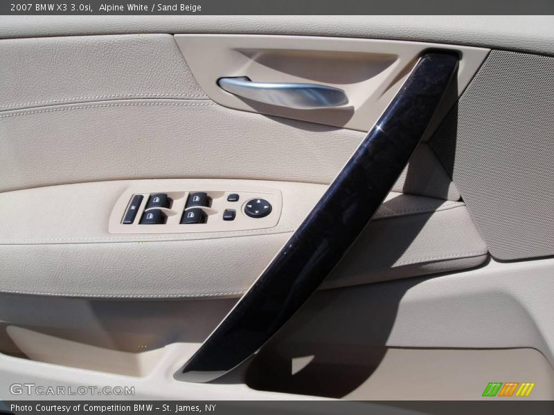 Alpine White / Sand Beige 2007 BMW X3 3.0si