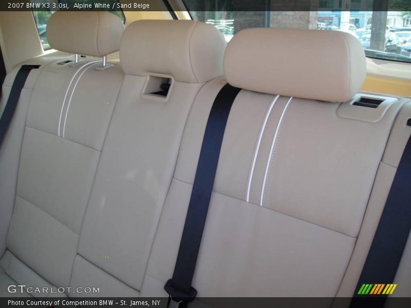 Alpine White / Sand Beige 2007 BMW X3 3.0si