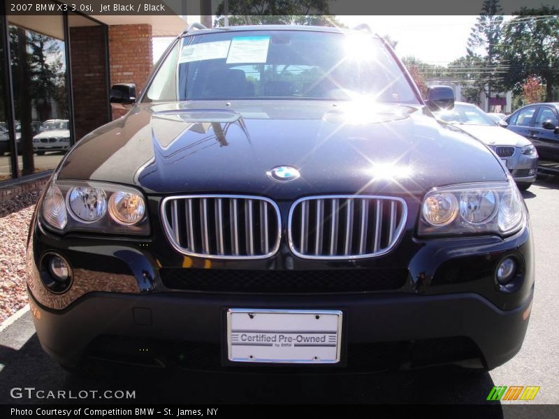 Jet Black / Black 2007 BMW X3 3.0si