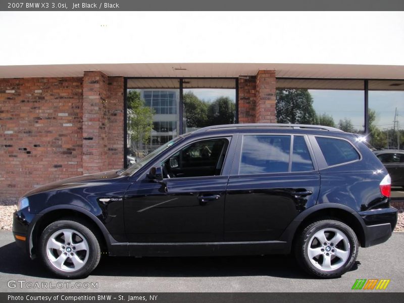 Jet Black / Black 2007 BMW X3 3.0si