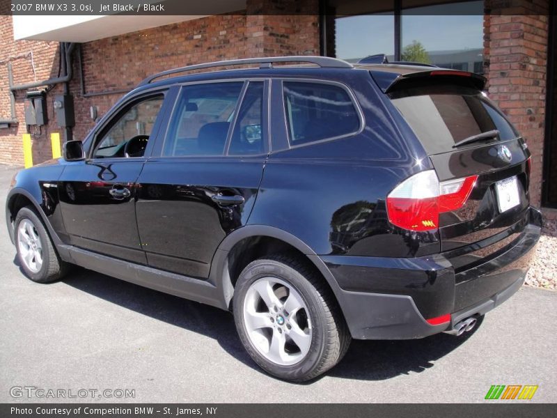 Jet Black / Black 2007 BMW X3 3.0si