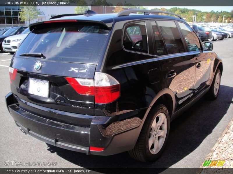 Jet Black / Black 2007 BMW X3 3.0si