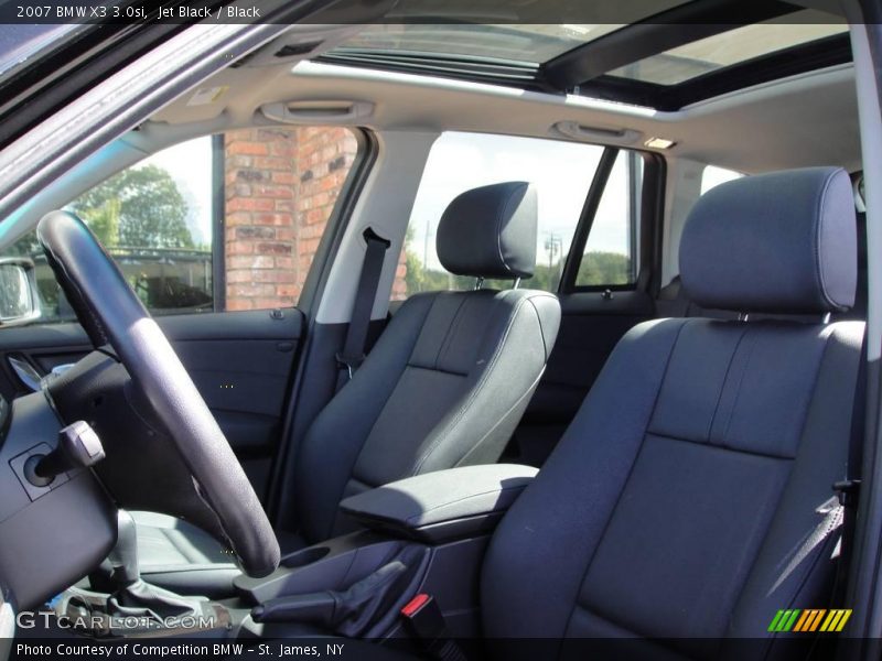Jet Black / Black 2007 BMW X3 3.0si