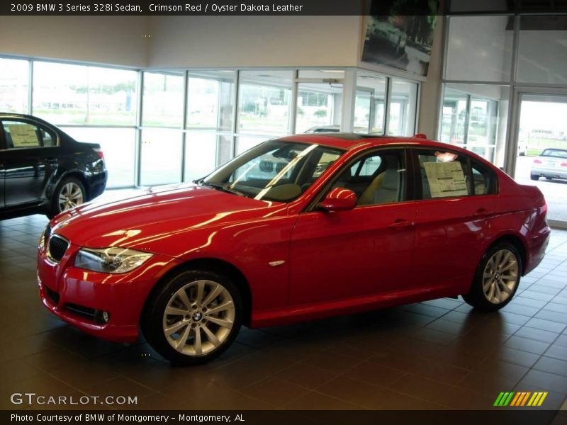 Crimson Red / Oyster Dakota Leather 2009 BMW 3 Series 328i Sedan