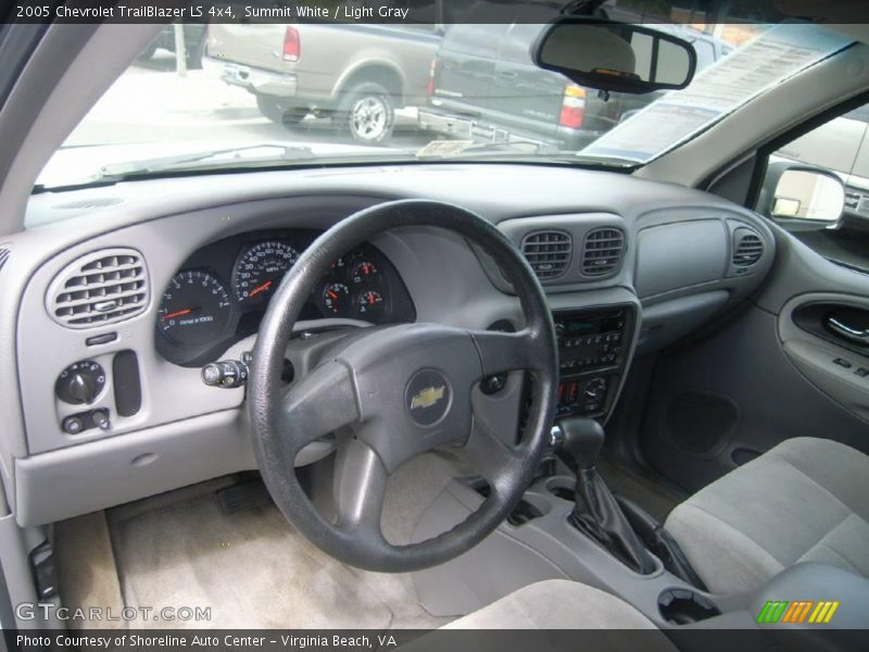 Summit White / Light Gray 2005 Chevrolet TrailBlazer LS 4x4