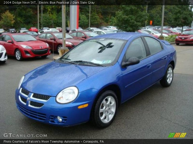 Electric Blue Pearlcoat / Dark Slate Gray 2004 Dodge Neon SXT