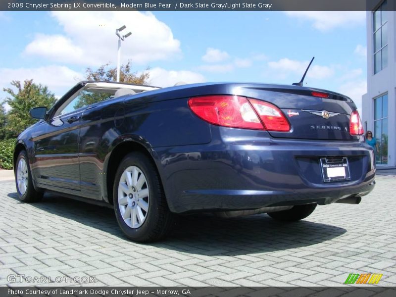 Modern Blue Pearl / Dark Slate Gray/Light Slate Gray 2008 Chrysler Sebring LX Convertible