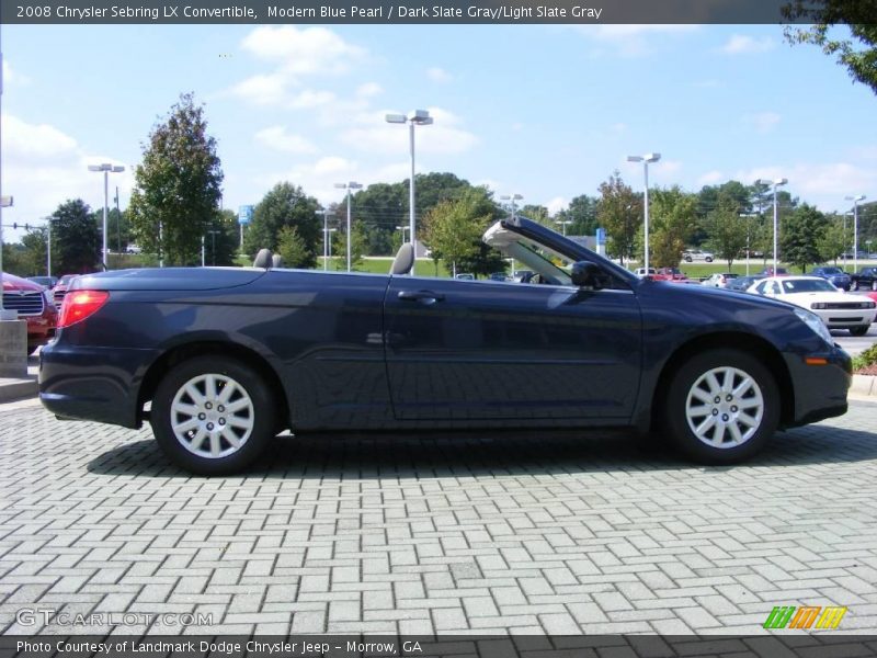 Modern Blue Pearl / Dark Slate Gray/Light Slate Gray 2008 Chrysler Sebring LX Convertible