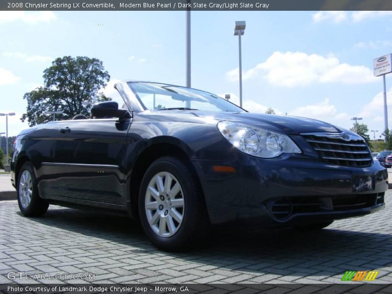 Modern Blue Pearl / Dark Slate Gray/Light Slate Gray 2008 Chrysler Sebring LX Convertible