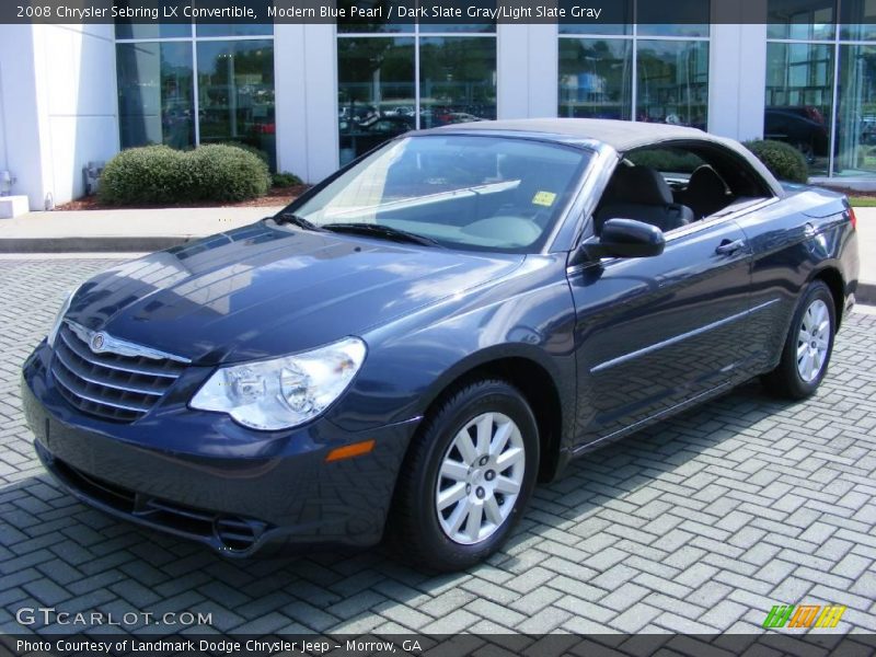 Modern Blue Pearl / Dark Slate Gray/Light Slate Gray 2008 Chrysler Sebring LX Convertible
