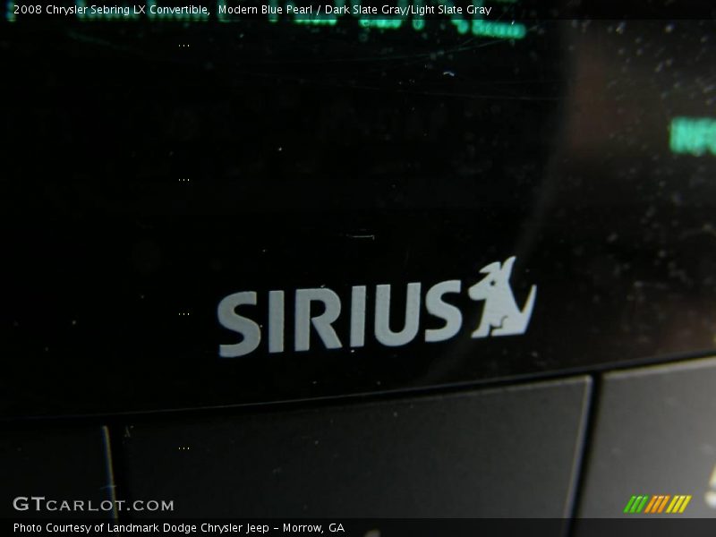 Modern Blue Pearl / Dark Slate Gray/Light Slate Gray 2008 Chrysler Sebring LX Convertible