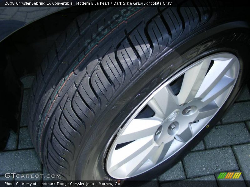 Modern Blue Pearl / Dark Slate Gray/Light Slate Gray 2008 Chrysler Sebring LX Convertible