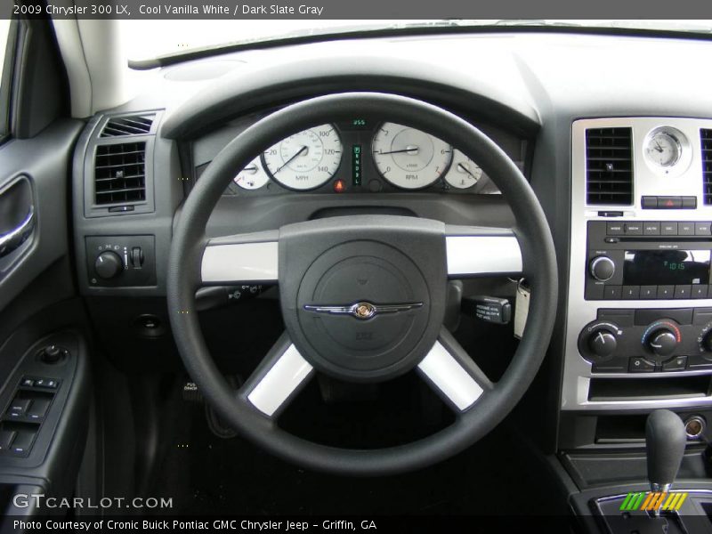 Cool Vanilla White / Dark Slate Gray 2009 Chrysler 300 LX