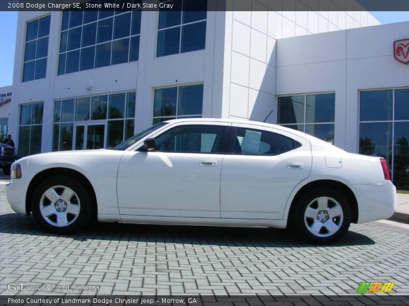 Stone White / Dark Slate Gray 2008 Dodge Charger SE
