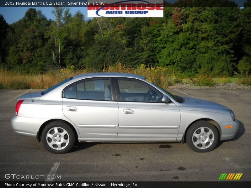 Silver Pewter / Gray 2003 Hyundai Elantra GLS Sedan