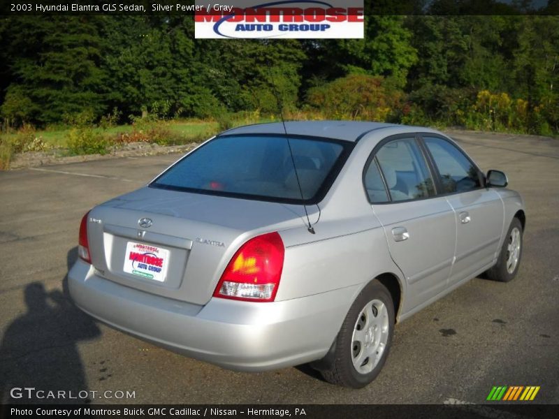 Silver Pewter / Gray 2003 Hyundai Elantra GLS Sedan