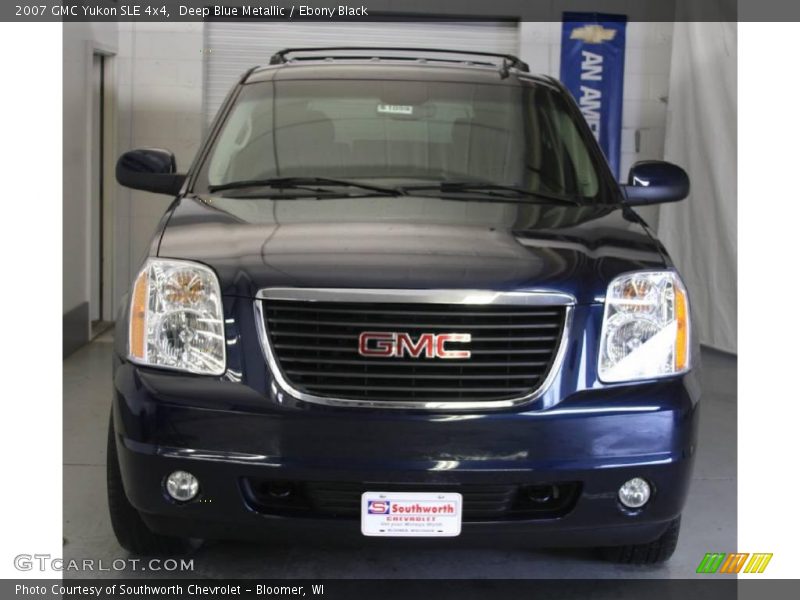 Deep Blue Metallic / Ebony Black 2007 GMC Yukon SLE 4x4