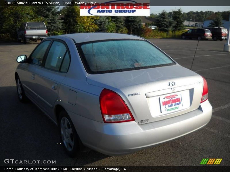 Silver Pewter / Gray 2003 Hyundai Elantra GLS Sedan
