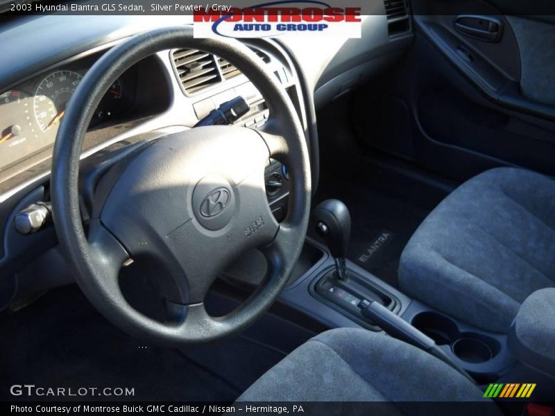 Silver Pewter / Gray 2003 Hyundai Elantra GLS Sedan