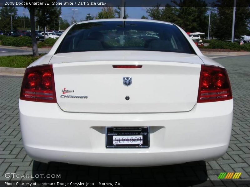 Stone White / Dark Slate Gray 2008 Dodge Charger SE