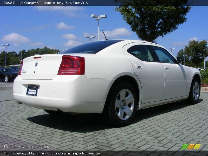 Stone White / Dark Slate Gray 2008 Dodge Charger SE