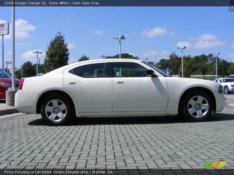 Stone White / Dark Slate Gray 2008 Dodge Charger SE