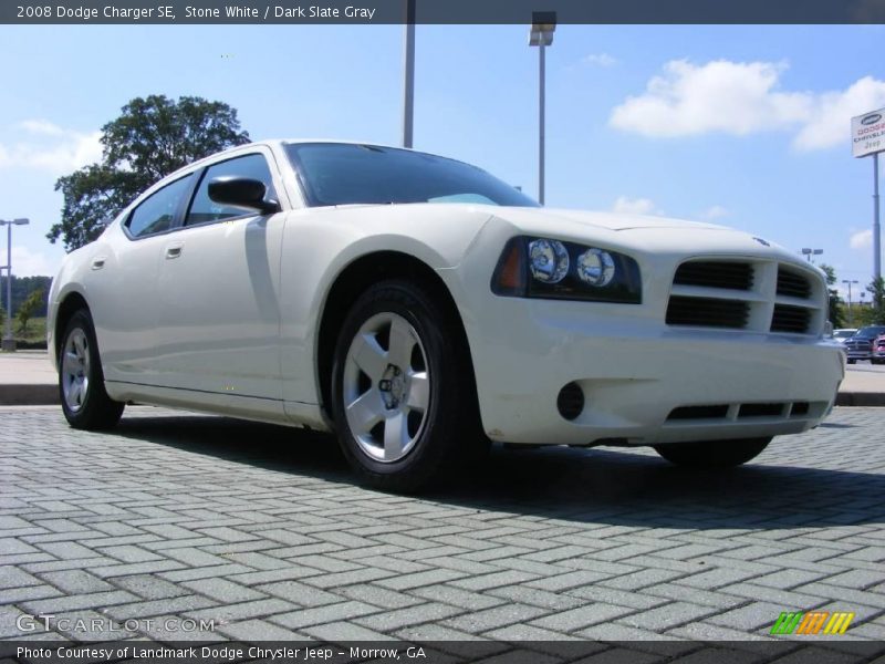 Stone White / Dark Slate Gray 2008 Dodge Charger SE