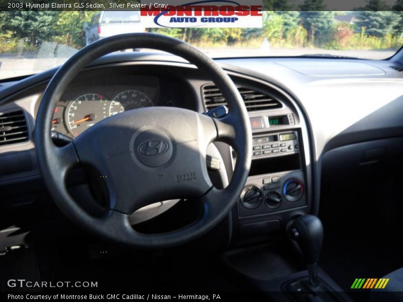 Silver Pewter / Gray 2003 Hyundai Elantra GLS Sedan