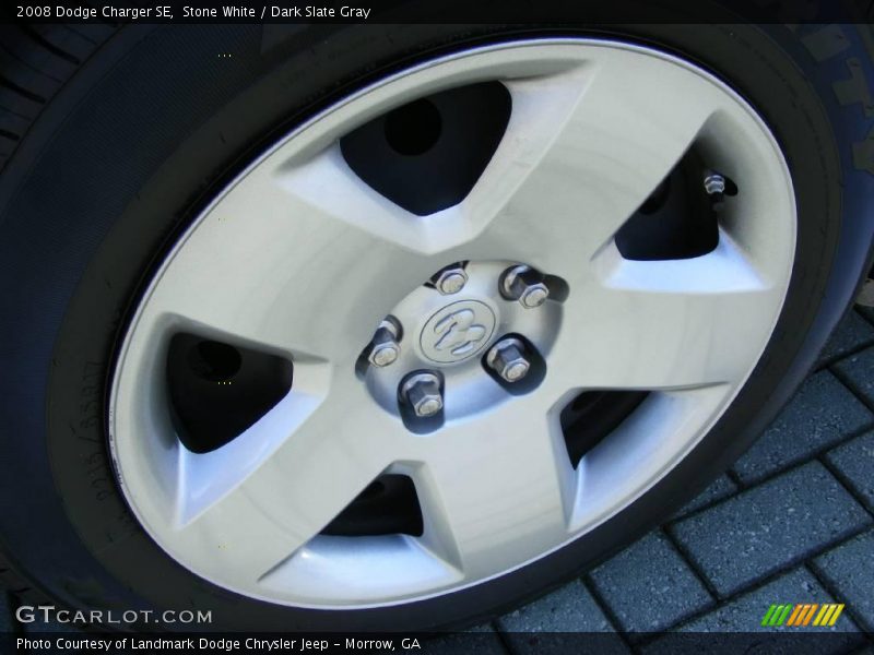 Stone White / Dark Slate Gray 2008 Dodge Charger SE