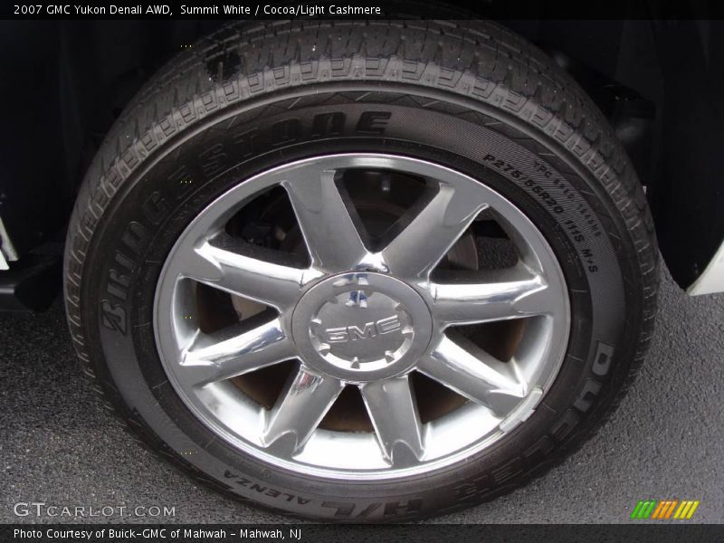 Summit White / Cocoa/Light Cashmere 2007 GMC Yukon Denali AWD