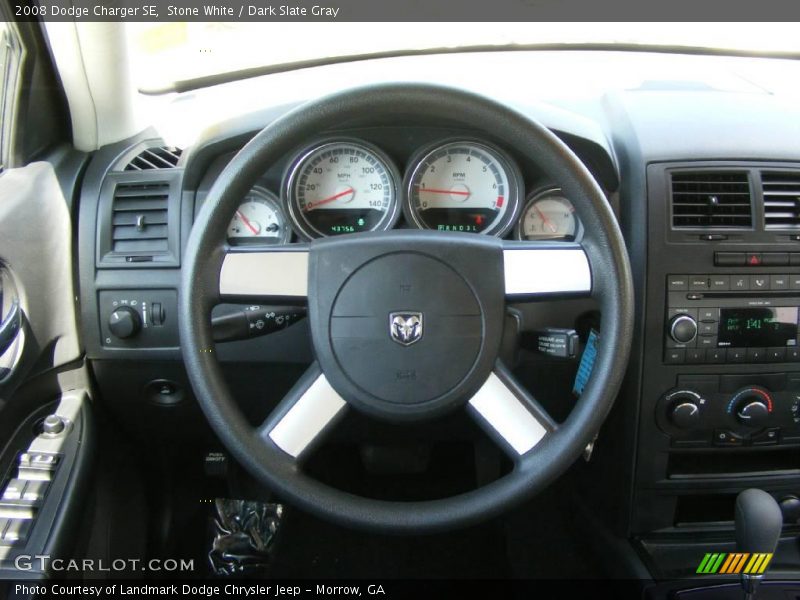 Stone White / Dark Slate Gray 2008 Dodge Charger SE