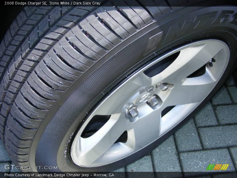 Stone White / Dark Slate Gray 2008 Dodge Charger SE