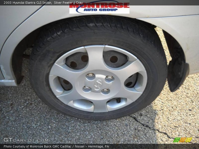 Silver Pewter / Gray 2003 Hyundai Elantra GLS Sedan