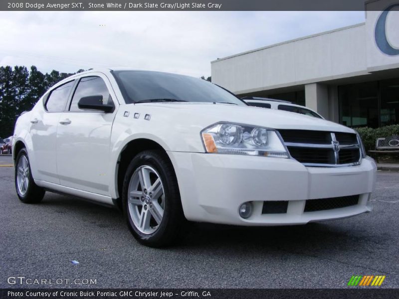 Stone White / Dark Slate Gray/Light Slate Gray 2008 Dodge Avenger SXT