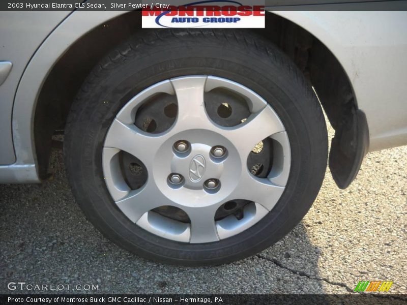 Silver Pewter / Gray 2003 Hyundai Elantra GLS Sedan