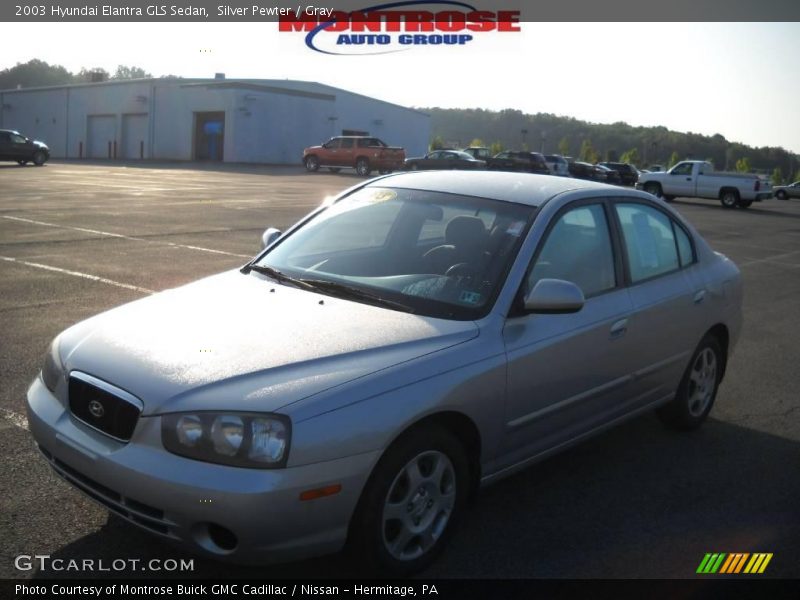 Silver Pewter / Gray 2003 Hyundai Elantra GLS Sedan