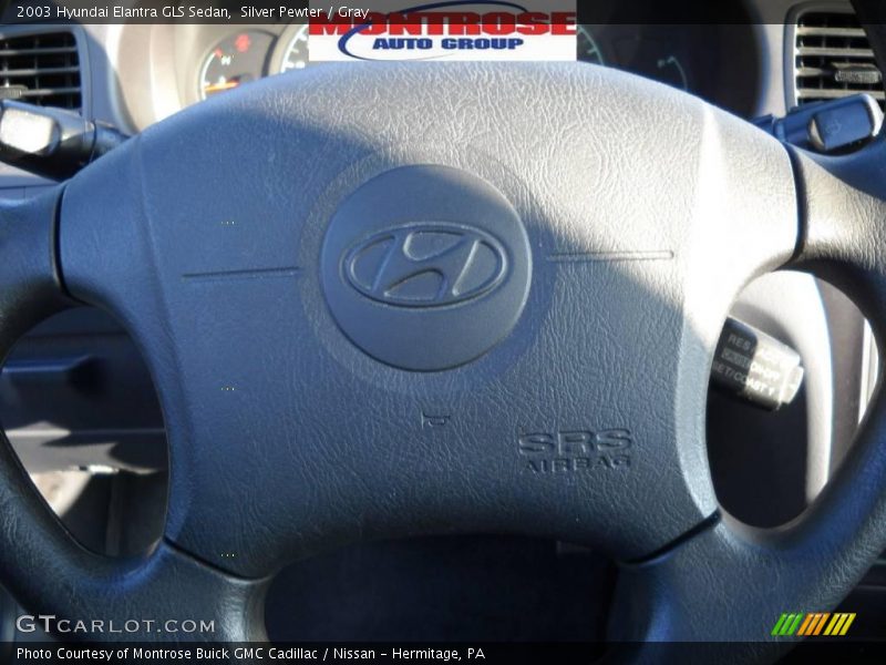 Silver Pewter / Gray 2003 Hyundai Elantra GLS Sedan