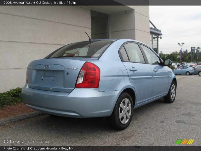 Ice Blue / Beige 2008 Hyundai Accent GLS Sedan