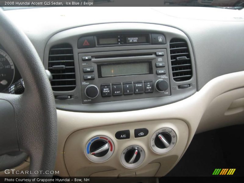 Ice Blue / Beige 2008 Hyundai Accent GLS Sedan