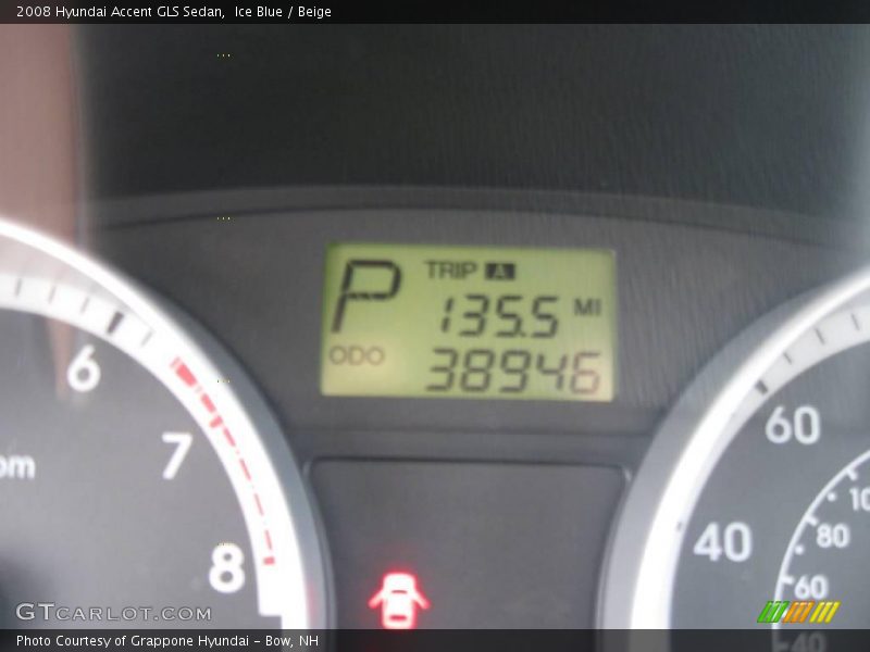 Ice Blue / Beige 2008 Hyundai Accent GLS Sedan