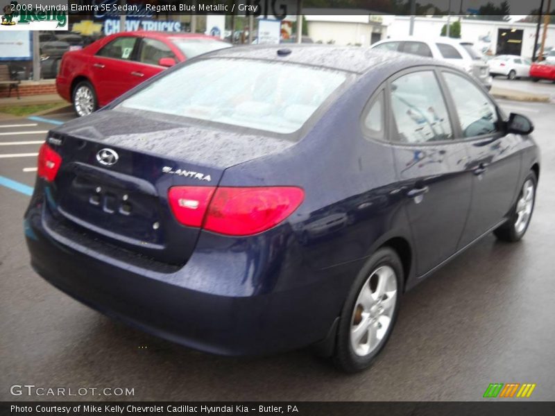 Regatta Blue Metallic / Gray 2008 Hyundai Elantra SE Sedan